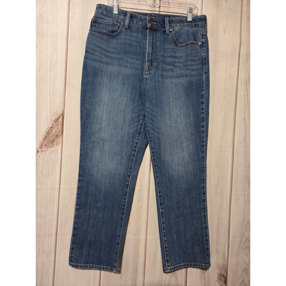 Talbots Flawless High Waist Modern Ankle Jeans Womens 12 Medium Wash Blue Denim